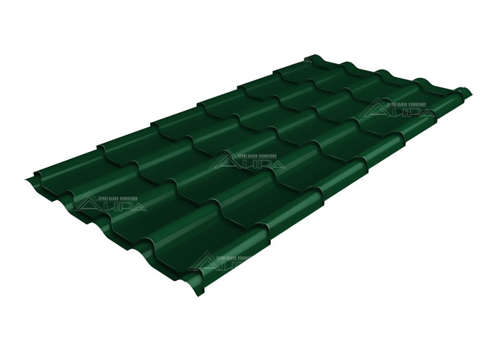 Металлочерепица Kamea Satin Matt RAL 6005 - RAL6005