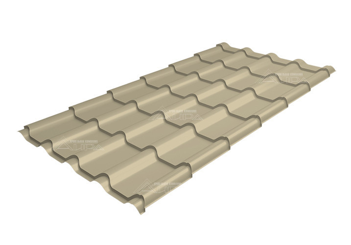 Металлочерепица Kamea PE 0,45 RAL 1015 - RAL1015