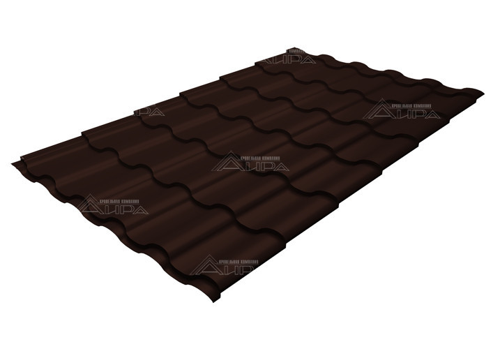 Металлочерепица Kredo Drap RAL 8017 - RAL8017