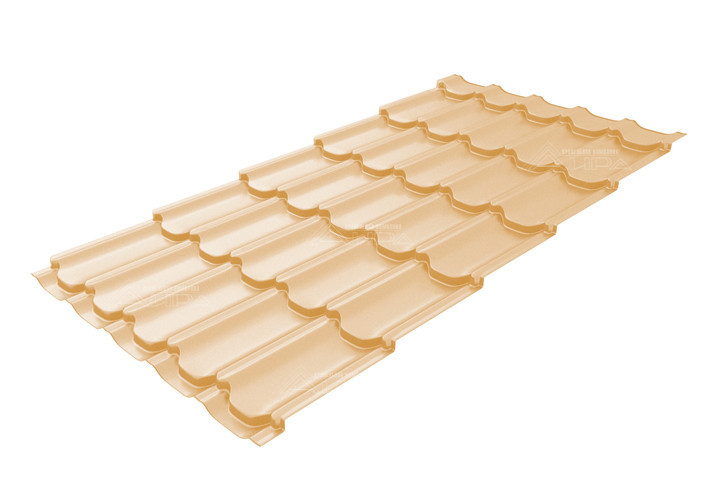 Металлочерепица Kvinta plus PE 0,45 RAL 1014 - RAL1014