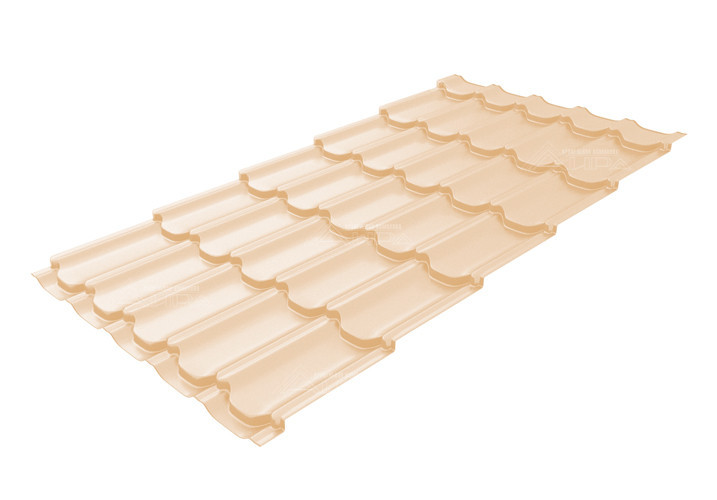 Металлочерепица Kvinta plus PE 0,45 RAL 1015 - RAL1015