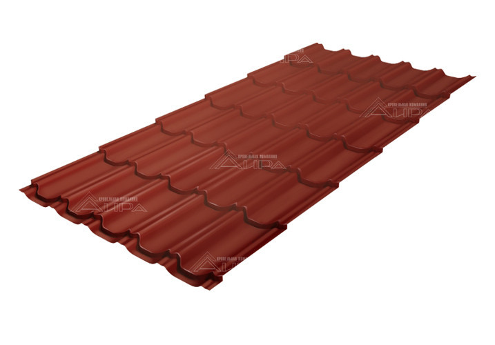 Металлочерепица Kvinta plus PurLite Matt RAL 8004 - RAL8004