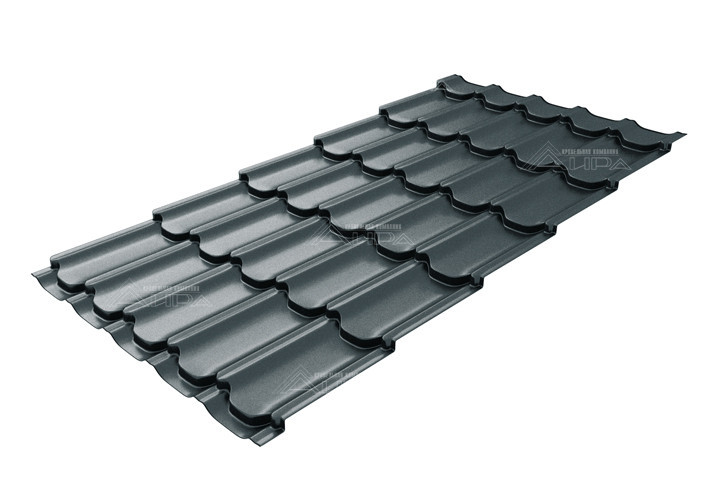 Металлочерепица Kvinta plus Rooftop Бархат RAL 7016 - RAL7016