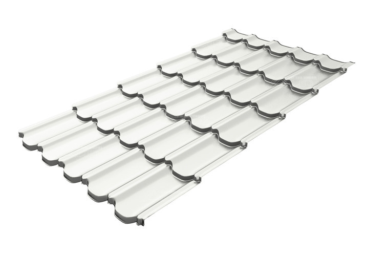 RAL9003 Металлочерепица Kvinta plus 3D Drap RAL 9003 - RAL9003