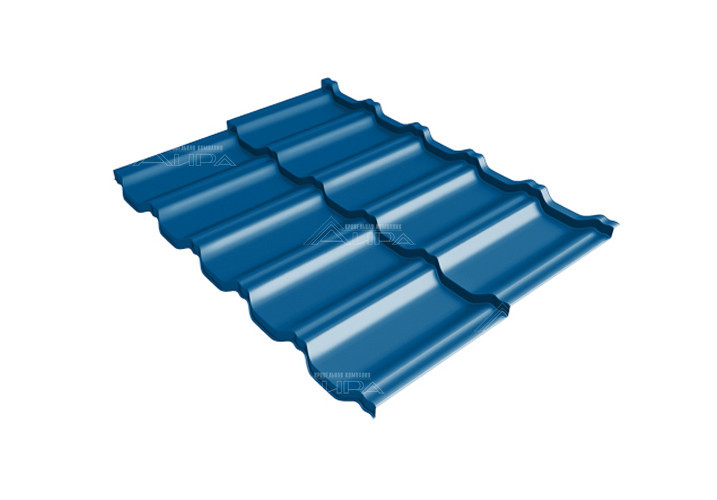 Металлочерепица Kvinta Uno PE 0,45 RAL 5005 - RAL5005