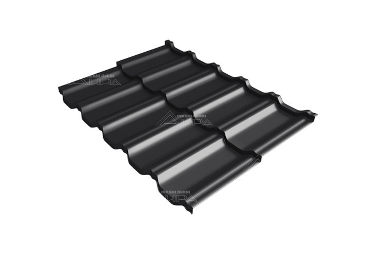 Металлочерепица Kvinta Uno Rooftop Бархат RAL 9005 - RAL9005