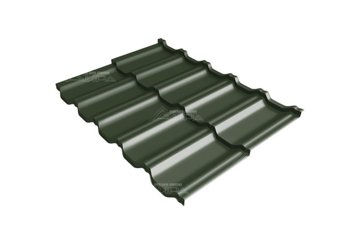 Металлочерепица Kvinta Uno Velur X RAL 6020 - RAL6020
