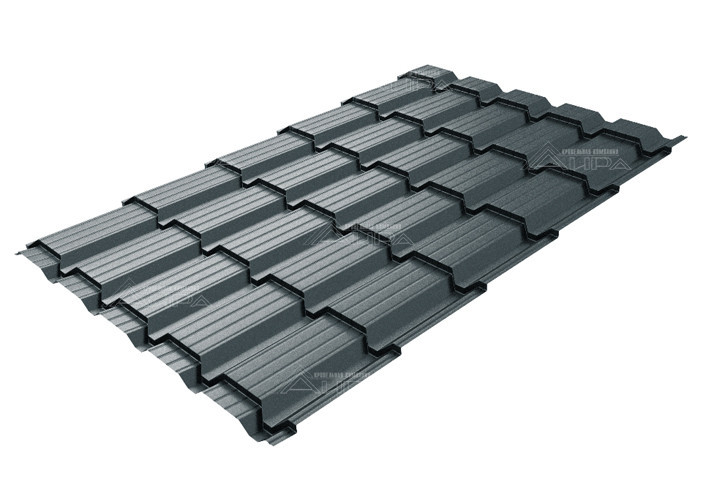 Металлочерепица Quadro Profi Satin RAL 7016 - RAL7016
