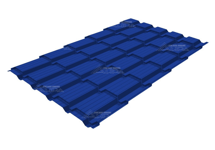 Металлочерепица Quadro Profi PE 0,45 RAL 5002 - RAL5002