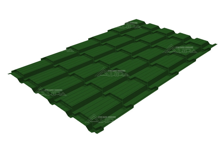 RAL6002 Металлочерепица Quadro Profi PE 0,45 RAL 6002 - RAL6002