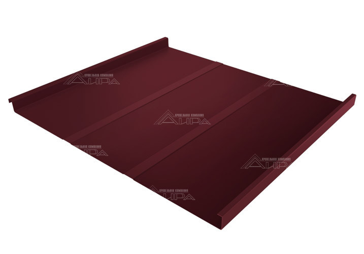 Фальцевая кровля Двойной стоячий фальц Line Satin Matt - RAL3005