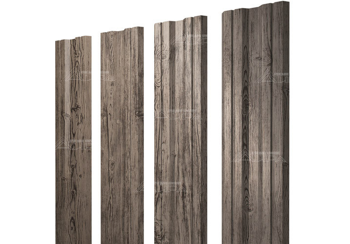 Silver wood Штакетник Twin Print Premium - Silver wood