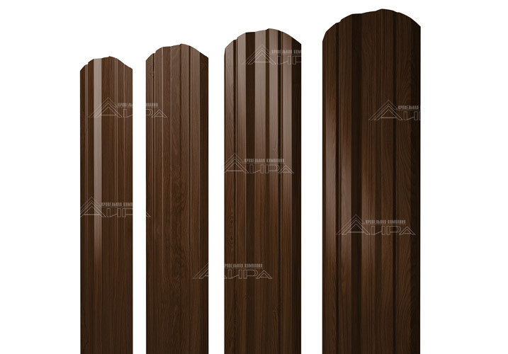 Фигурный штакетник Twin Print Elite - Choco wood