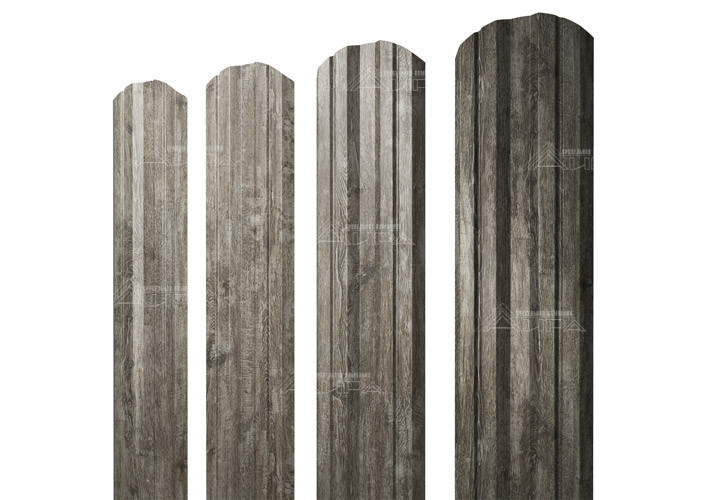 Фигурный штакетник Twin Print Elite - Nordic wood