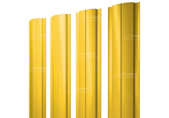 Полукруглый штакетник Slim PE 0,45 - RAL1018