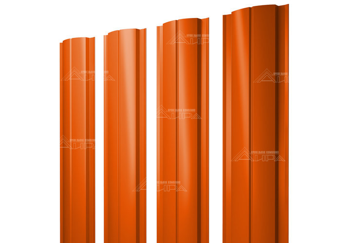 Полукруглый штакетник Slim PE 0,45 - RAL2004