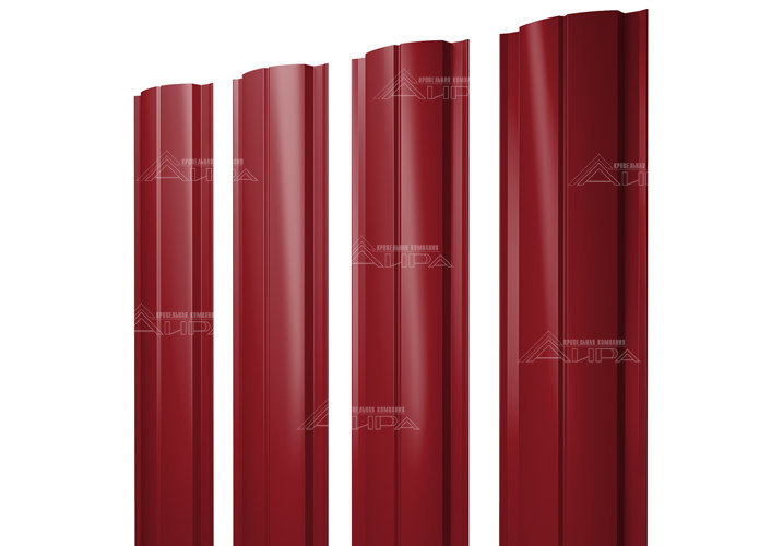 Полукруглый штакетник Slim PE 0,45 - RAL3003