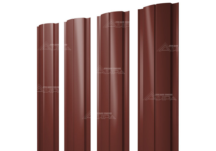 Полукруглый штакетник Slim PE 0,45 - RAL3009
