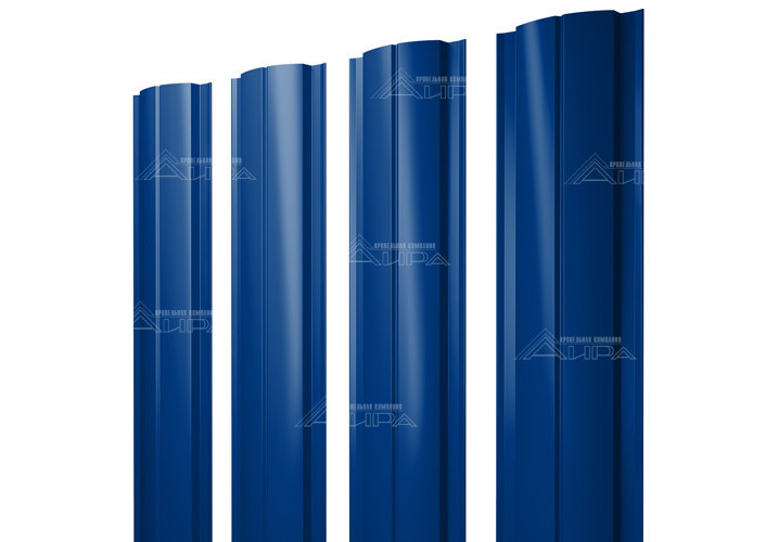 Полукруглый штакетник Slim PE 0,45 - RAL5002