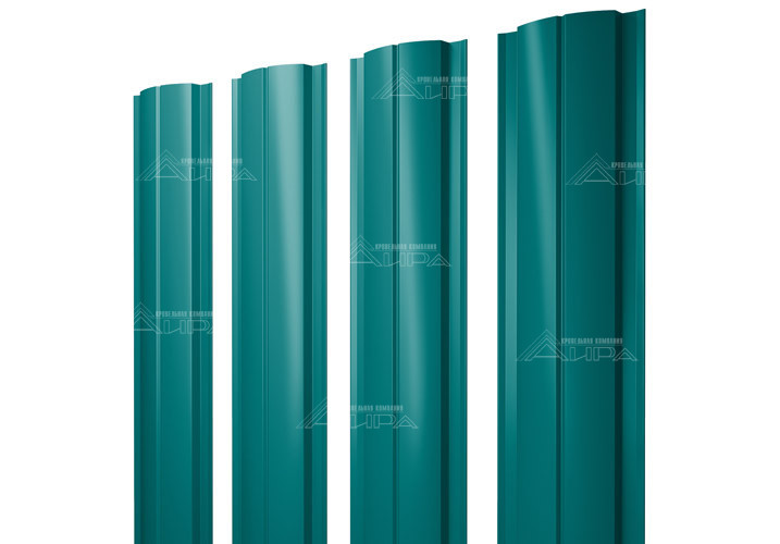 Полукруглый штакетник Slim PE 0,45 - RAL5021