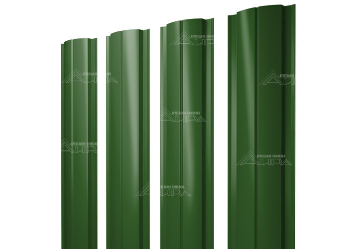 Полукруглый штакетник Slim PE 0,45 - RAL6002