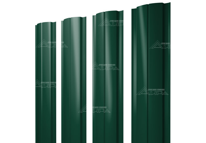Полукруглый штакетник Slim PE 0,45 - RAL6005