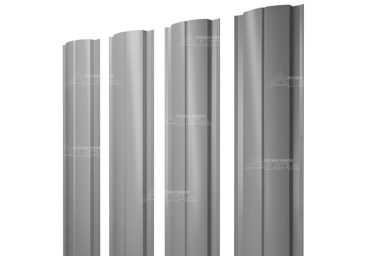Полукруглый штакетник Slim PE 0,45 - RAL7004