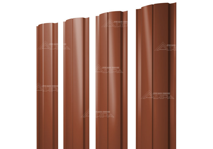 Полукруглый штакетник Slim PurLite Matt - RAL8004