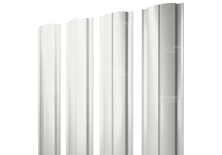 Полукруглый штакетник Slim PE 0,45 - RAL9003