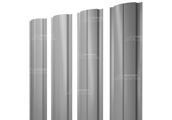 Полукруглый штакетник Slim PE 0,45 - RAL9006