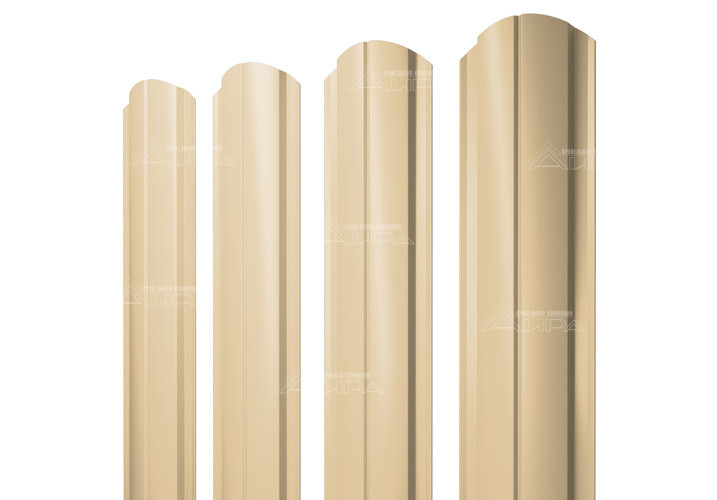 RAL1014 Фигурный штакетник Slim PE 0,45 - RAL1014