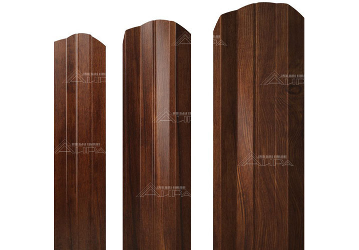 Cherry wood Фигурный штакетник М-образный Print Elite - Cherry wood