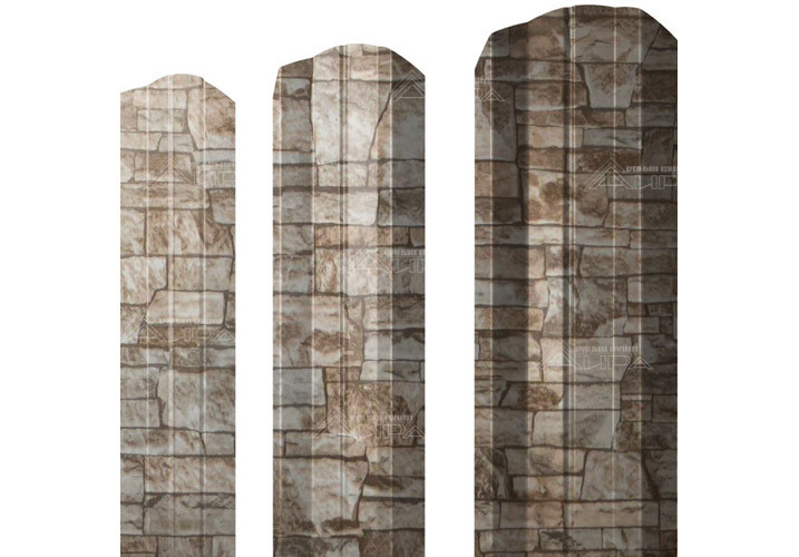 Fine stone Фигурный штакетник М-образный Print Elite - Fine stone