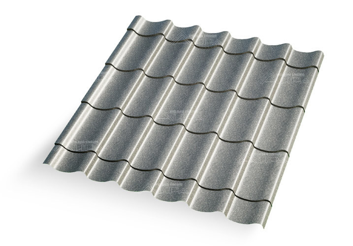 Металлочерепица Супермонтеррей Matgranit NEW RAL 7024 - RAL7024