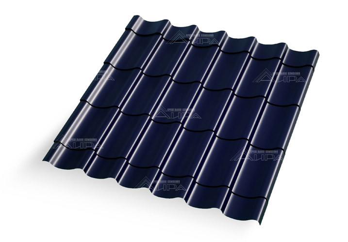 Металлочерепица Супермонтеррей Multigloss Sapphire - Sapphire