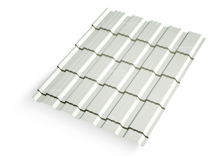 Металлочерепица Каскад Matgranit NEW RAL 9006 - RAL9006