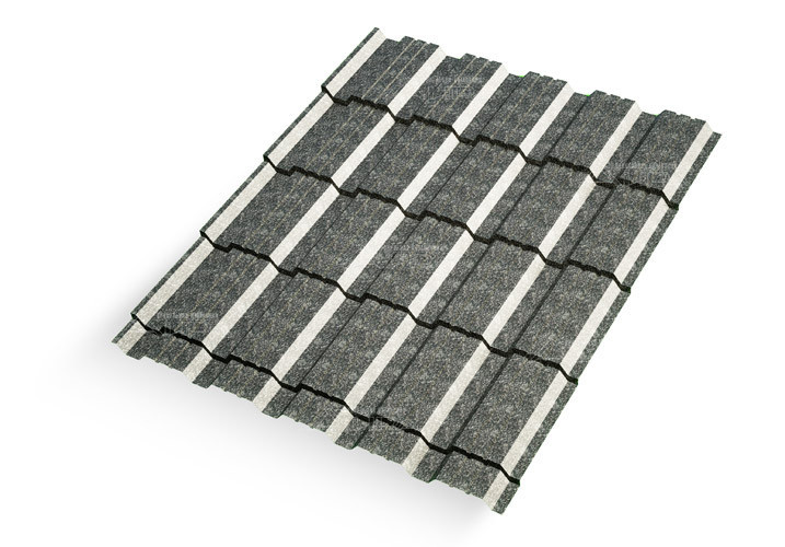 Металлочерепица Каскад Matgranit LUX RAL 9005 - RAL9005