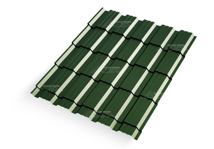 Металлочерепица Каскад Solano 30 Juniper Green - Juniper-Green