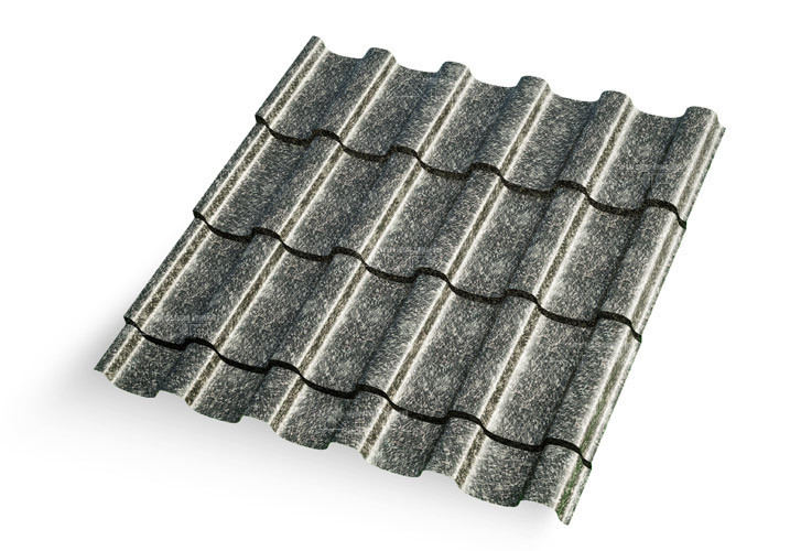 Металлочерепица Эллада Matgranit LUX RAL 9005 - RAL9005
