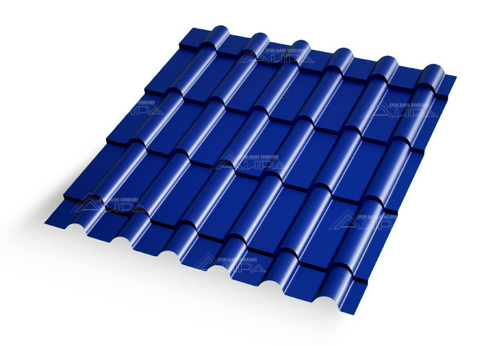 Металлочерепица Дюна 25 Полиэстер 0,45 RAL 5002 - RAL5002