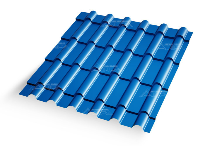 Металлочерепица Дюна 25 Полиэстер 0,45 RAL 5005 - RAL5005