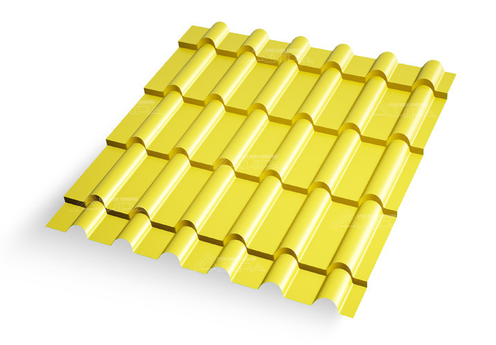 RAL1018 Металлочерепица Дюна 35 Plusect RAL 1018 - RAL1018