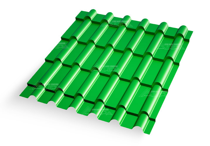 Металлочерепица Дюна 35 Полиэстер 0,45 RAL 6029 - RAL6029