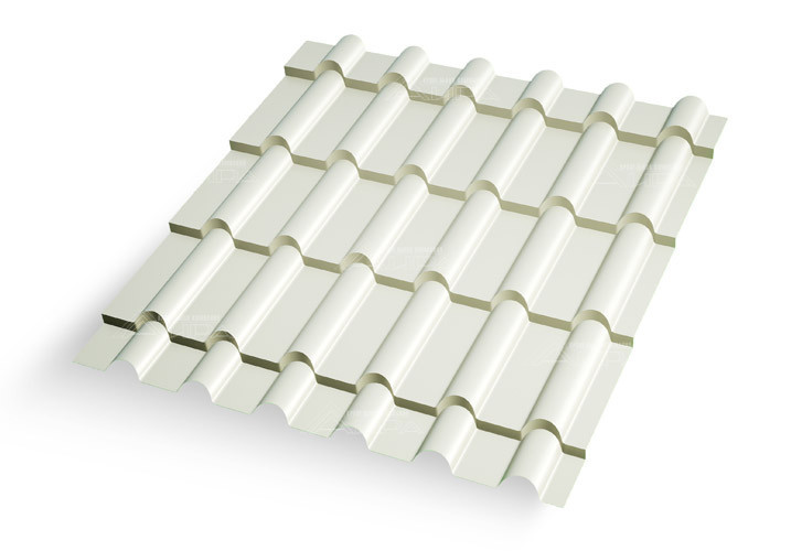 Металлочерепица Дюна 35 Plusect RAL 9002 - RAL9002