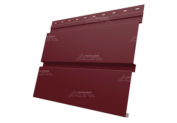 Металлический сайдинг Квадро брус Satin - RAL3005