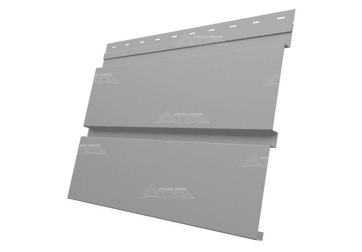 Металлический сайдинг Квадро брус Satin - RAL7004