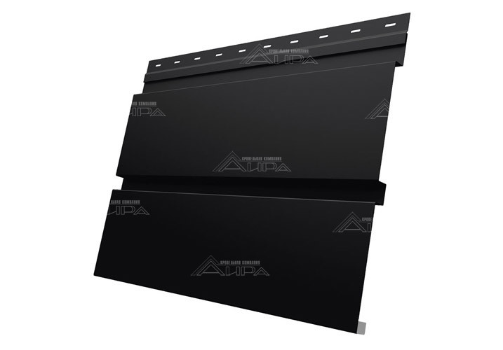 Металлический сайдинг Квадро брус Satin - RAL9005