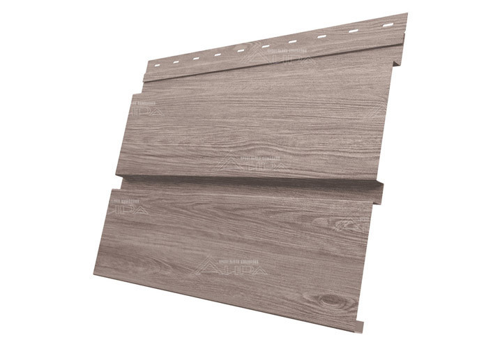 Металлический сайдинг Квадро брус Print Elite - White wood