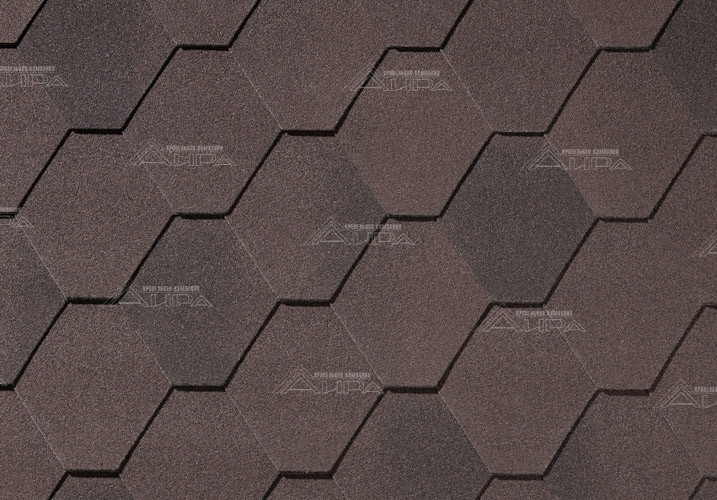 Гибкая черепица Quiet Tile Ромбика Коричневый - Гибкая черепица Quiet Tile Ромбика Коричневый