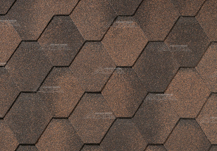 Гибкая черепица Quiet Tile Ромбика Медь - Гибкая черепица Quiet Tile Ромбика Медь
